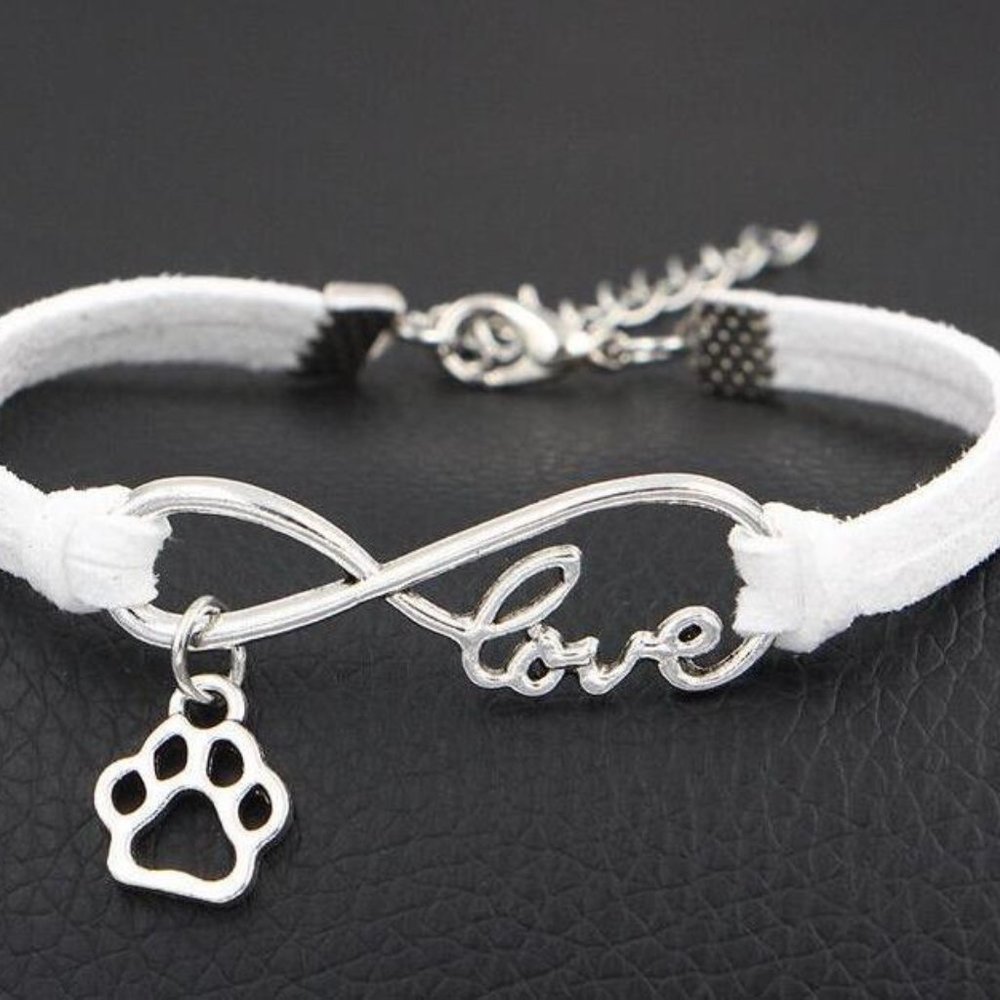 Love Paw Bracelet, White band